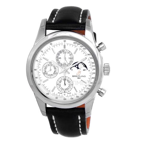 breitling a1931012|Breitling Transocean 1461 Chronograph Silver Dia .